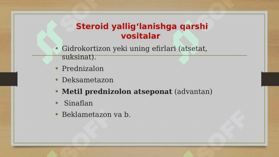 Yallig’lanishga qarshi vositalar 3