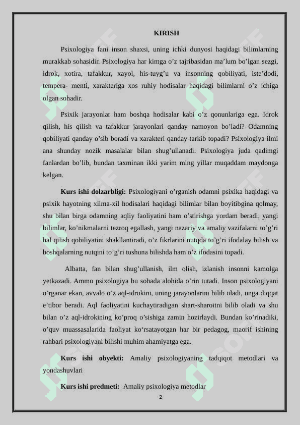 Amaliy psixologiyaning ilmiy asoslari 35 kurs ishi.docx 2
