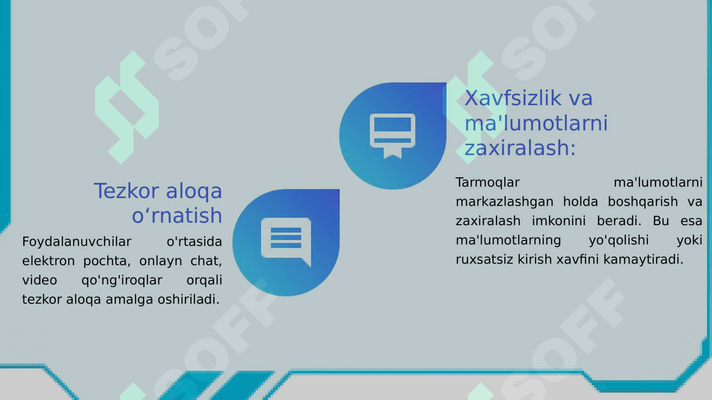 KOMPYUTER TARMOQLARI. INTERNET TARMOG'I (WWW) 8