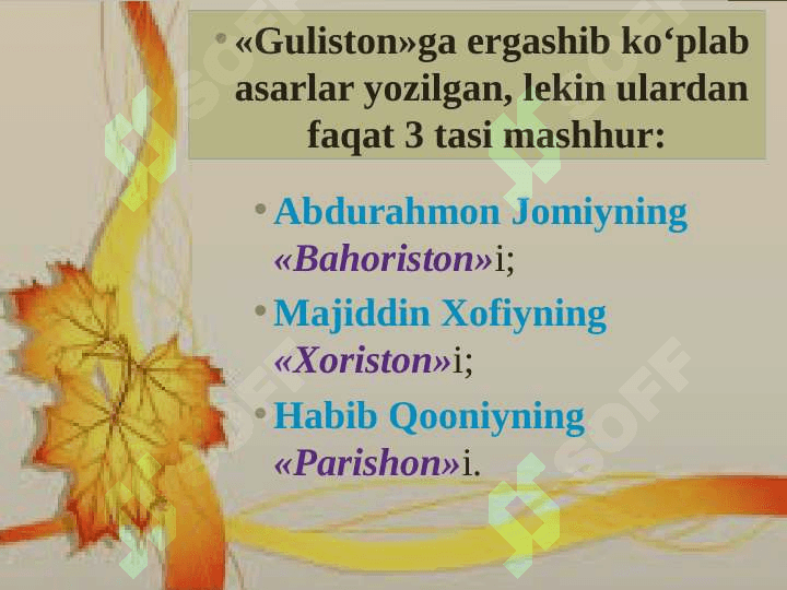 SA’DIY SHEROZIY 8