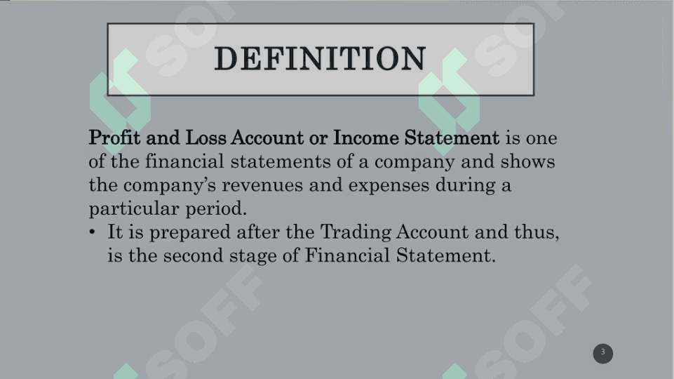 Profit lost and payments 3