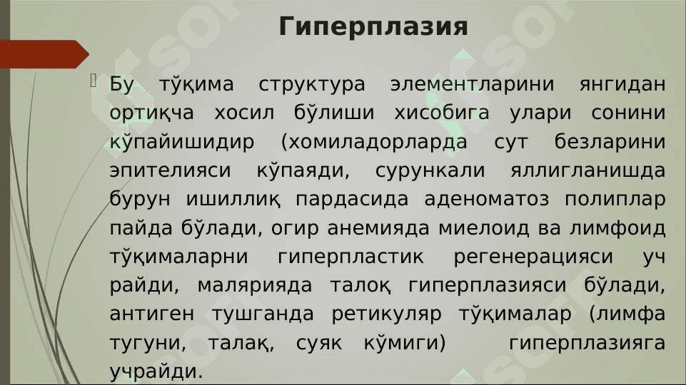 O`sma hujayralarini kelib chiqishidagi ahamiyati .  Усма  хужайраларини келиб чикишидаги ахамияти 2