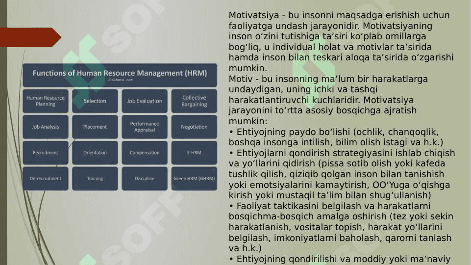 Xodimlarni rag‘batlantirish va motivatsiyalash usullari 2