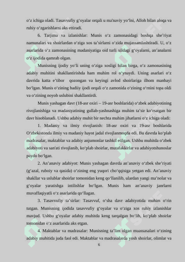 “Munis ul-ushshoq” devonida anʼana va janrlar tarkibi 6