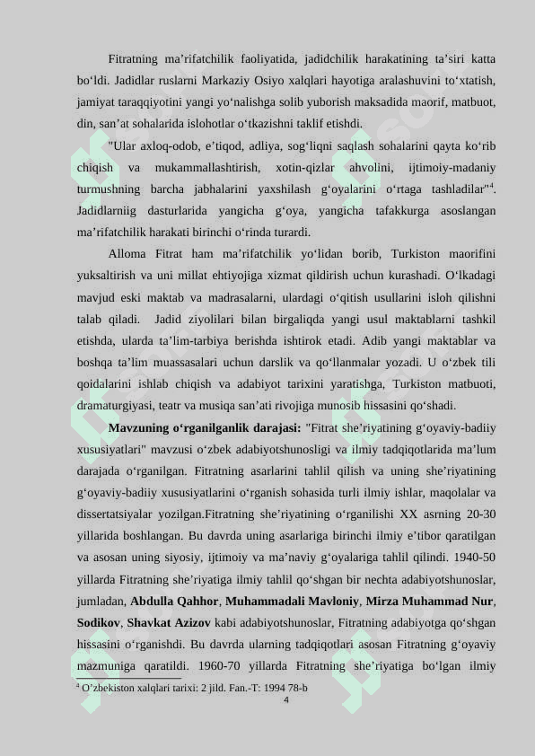 Fitrat she’riyatining g‘oyaviy-badiiy xususiyatlari 4