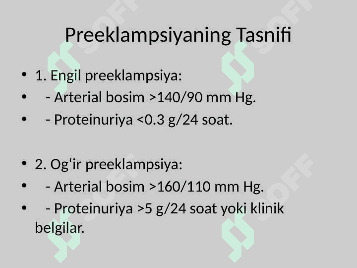 Homiladorlik davridagi gipertenziv holatlar: Preeklampsiya va Eklampsiya 4