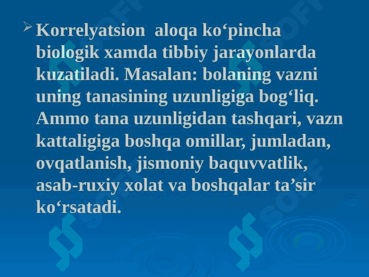 Korrelyatsiya koeffitsienti, uning baxolash usullari, statistik tahlil etishda qo‘llanilishi. Standartlashtirish, standartlashtirilgan ko‘rsatkichlarining axamiyati, ularni  hisoblash 5