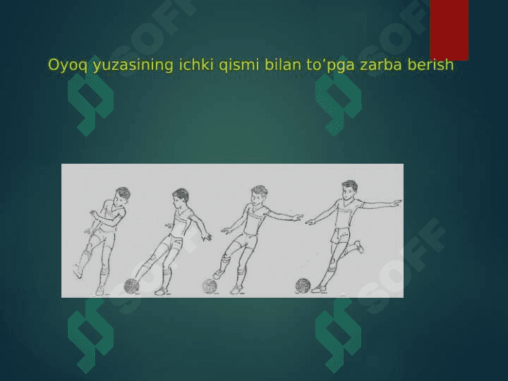 FUTBOL O'YINIDA JARIMA VA ERKIN TO'PGA ZARBA BERISH TEXNIKASINI O'RGATISH 5