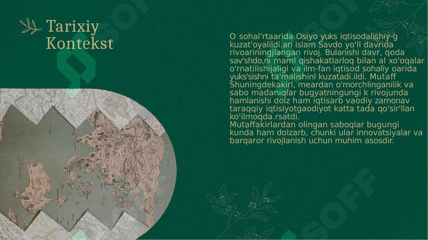 O'rta Osiyo mutaffakirlari iqtisodiy g'oyalari 4