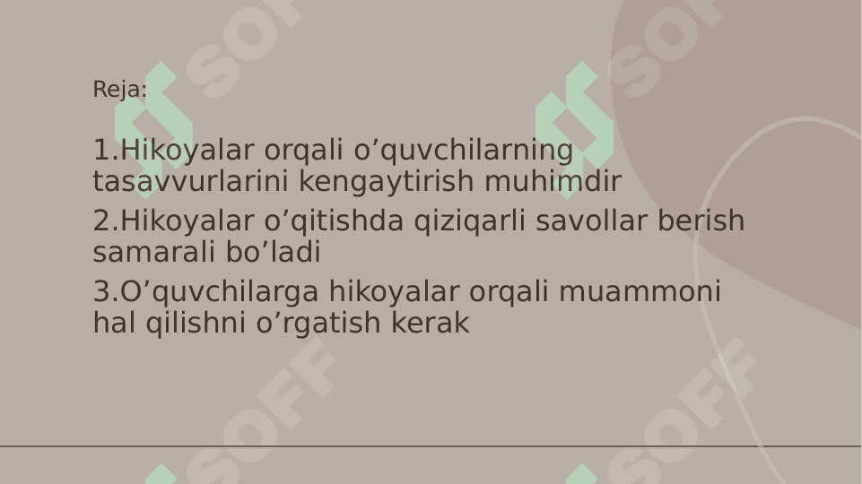 Sinfdan tashqari oʼqish darslarida hikoya oʼqitish darslarini tahlil qilish 2