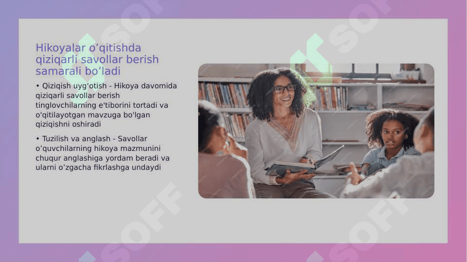 Sinfdan tashqari oʼqish darslarida hikoya oʼqitish darslarini tahlil qilish 4