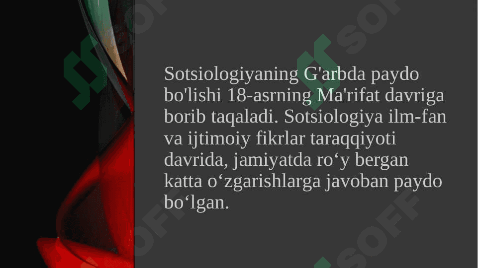 G’arbda  sotsiologiyaning vujudga kelishi 4
