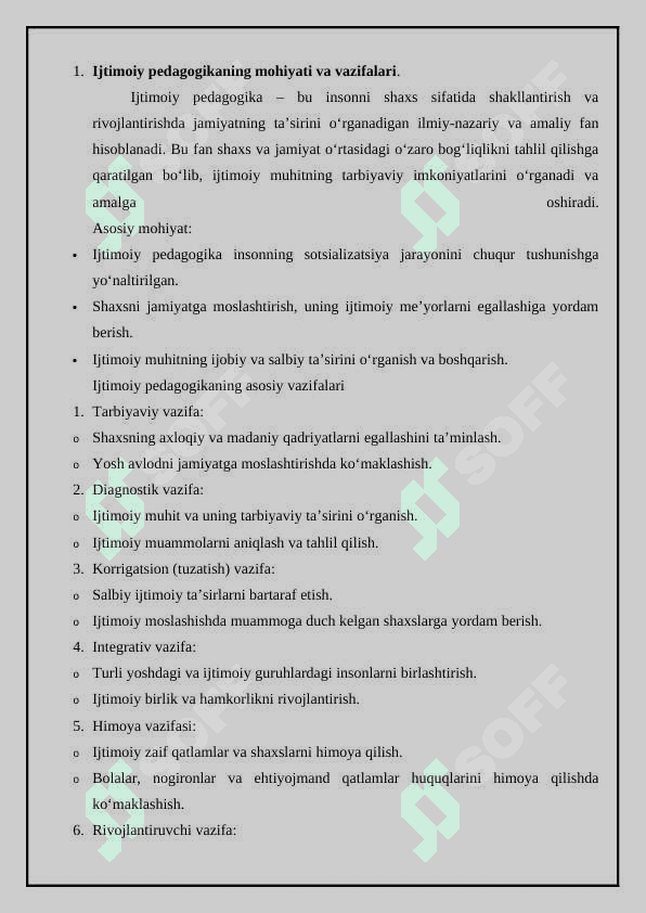 Ijtimoiy pedagogikaning nazariy asoslar 2