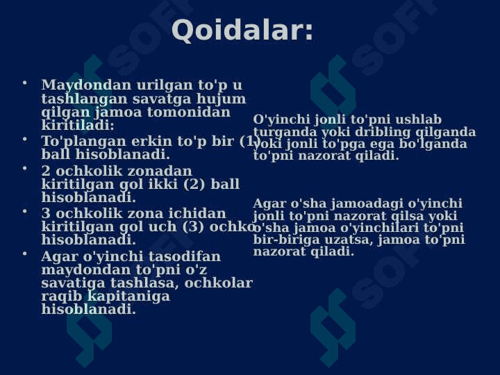Basketbol oʻyini texnikasi va qoidasi 8