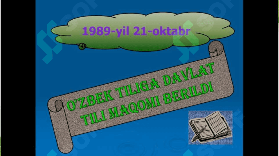 O’zbek tilining taraqqiyot bosqichlari. Davlat tilining nufuzini orttirish bòyicha hukumat qarorlari 4