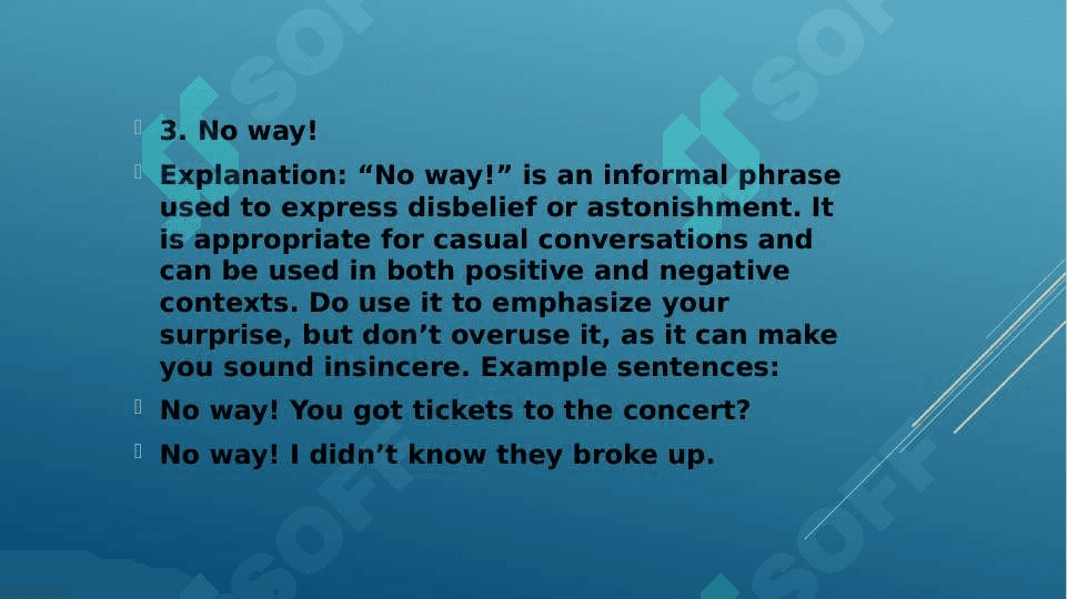 Expressing surprise 4