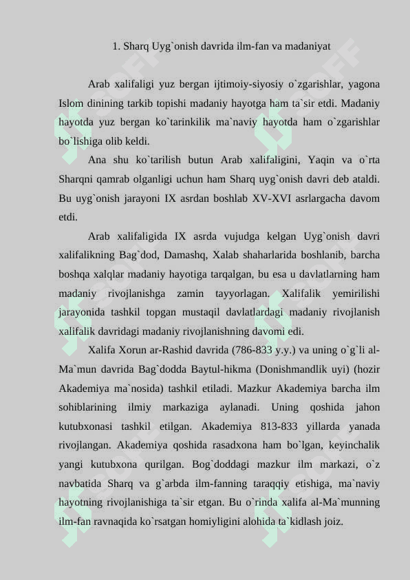 MUSULMON UYGONISH DAVRIDAGI TARIXIY ADABIYOTLAR 5