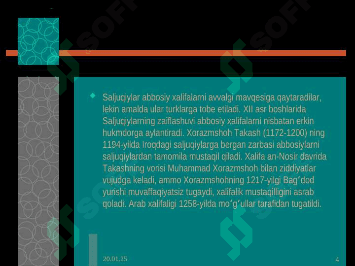 Arab xalifaligi va Yevropa davlatlari.orta asrlarda Yevropa munosabatlari 4
