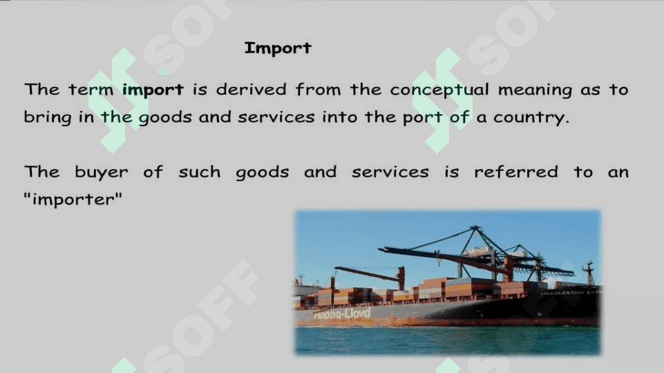 Import and export 3