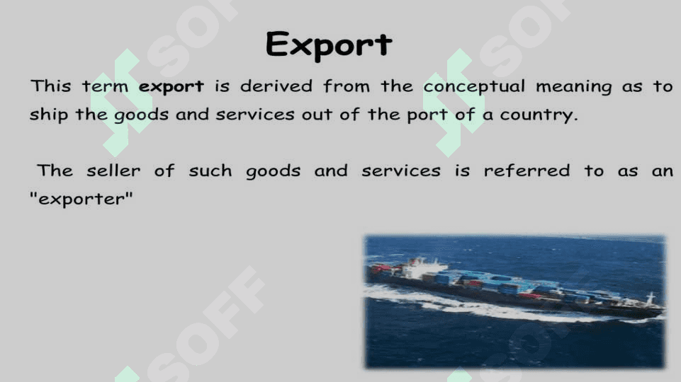 Import and export 4