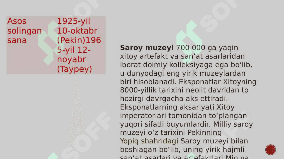 Milliy saroy muzeyi (Xitoy) 2