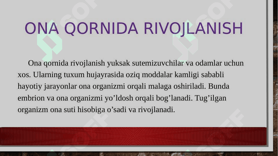 Proemrional rivojlanish 6