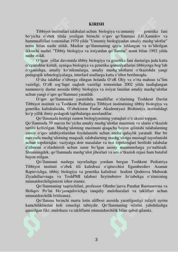 TIBBIY BIOLOGIYA VA GENETIKA 3