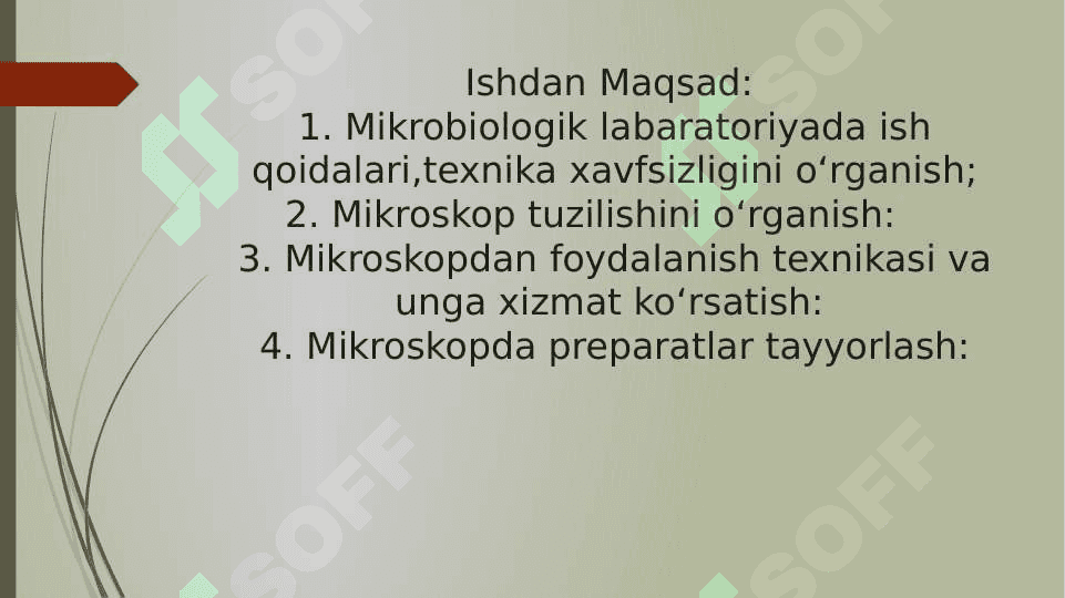Mikroskop. Mikroskop bilan ishlash qoidasi 3