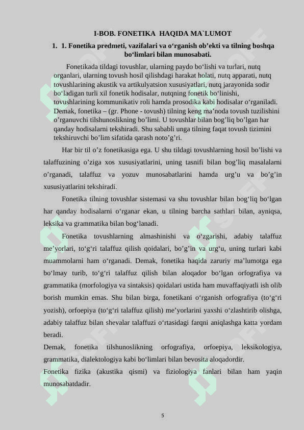 KURS ISHI 5
