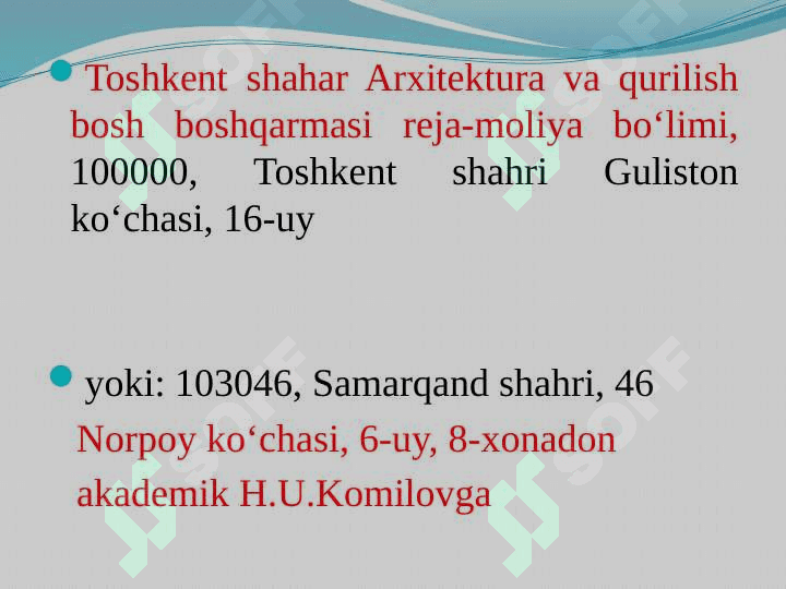Xizmat yozishmalari va uning turlari 5