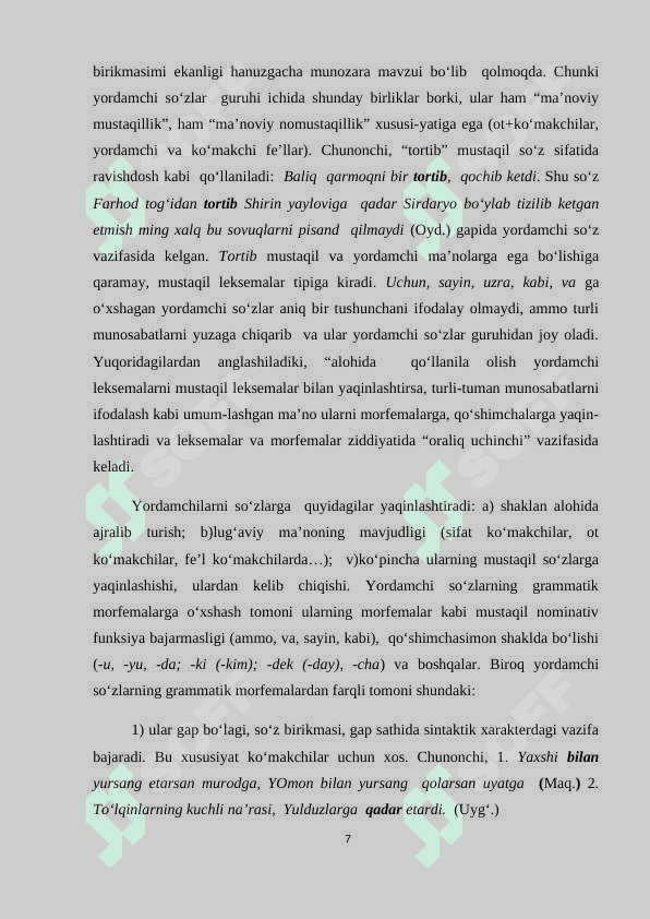 KURS ISHI 7