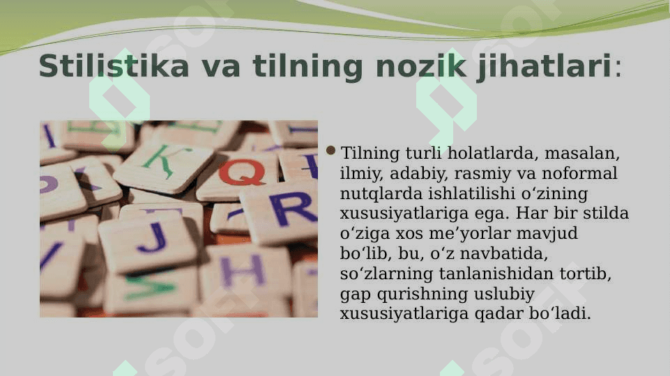 Adabiy til meʼyorlari. Yangi alifbo va imlo meʼyorilari 7