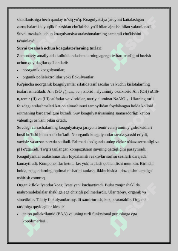 ICHIMLIK SUVINI KOAGULYATSIYASI 6