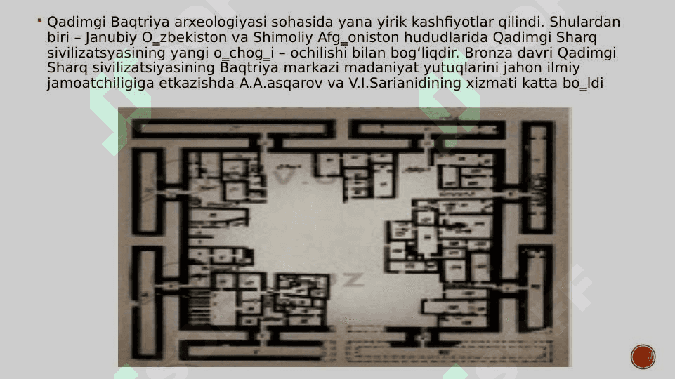 Oʻrta OsiyoNing bronza Davri madaniyatlari Namozgoh, Sopolli, Bishkent-Vaxsh yodgorliklari 2