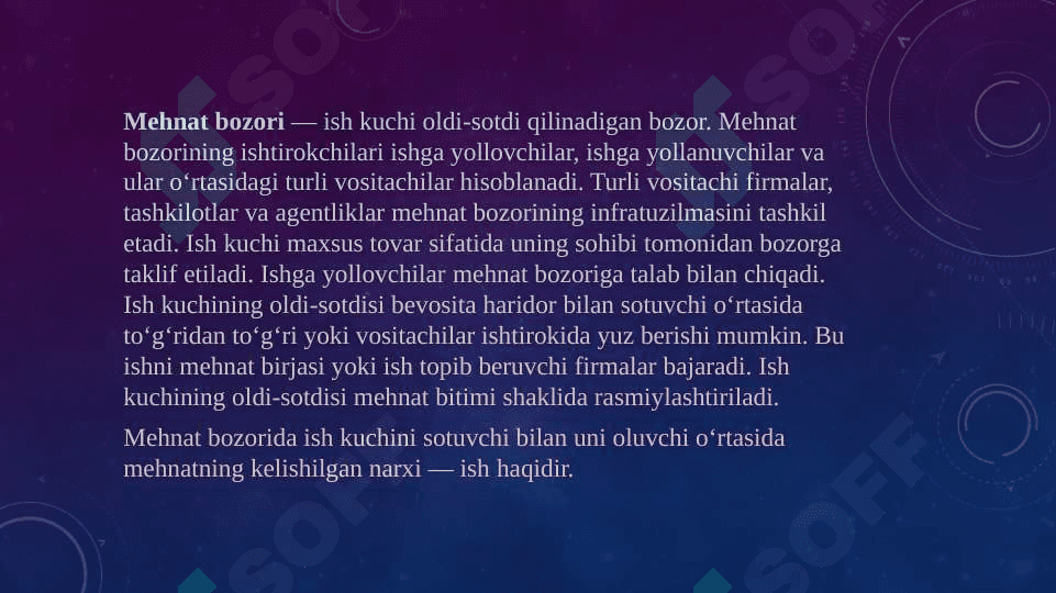 Mavzu:Mehnat bozOri va Korxonalarda mehnat resurslaridan foydalanish 2