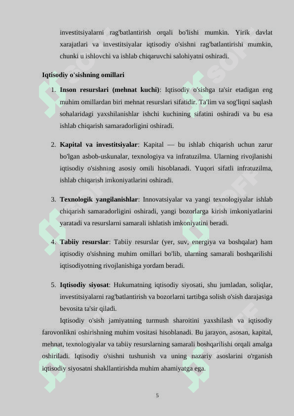 Pul bozorida muvozanat 5