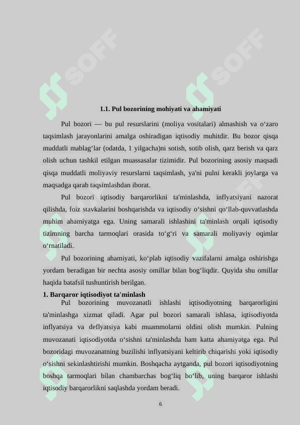 Pul bozorida muvozanat 6