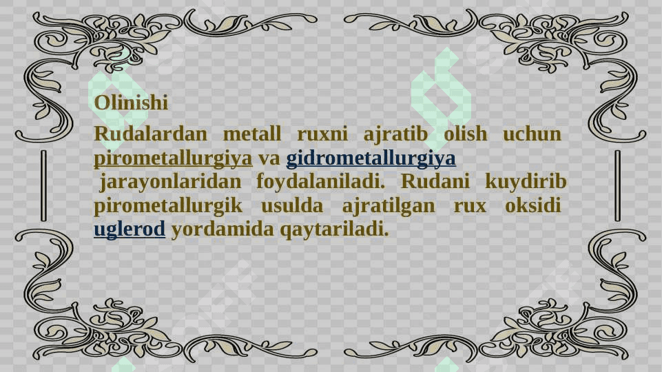 Rux (2) Kationining analitik kimyosi 8