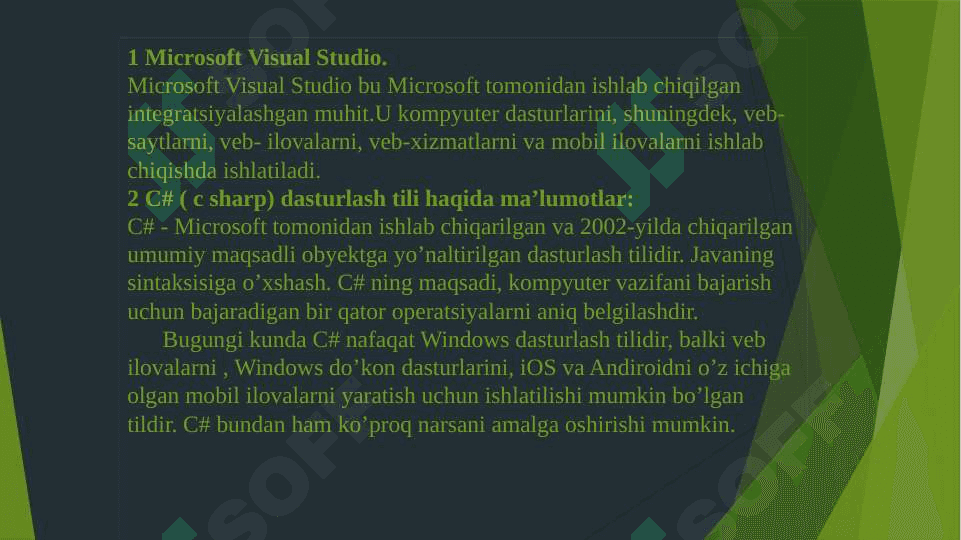 C# dasturlash tilida “ContextMenuStrip” komponenti yordamida dasturlar yaratish 5