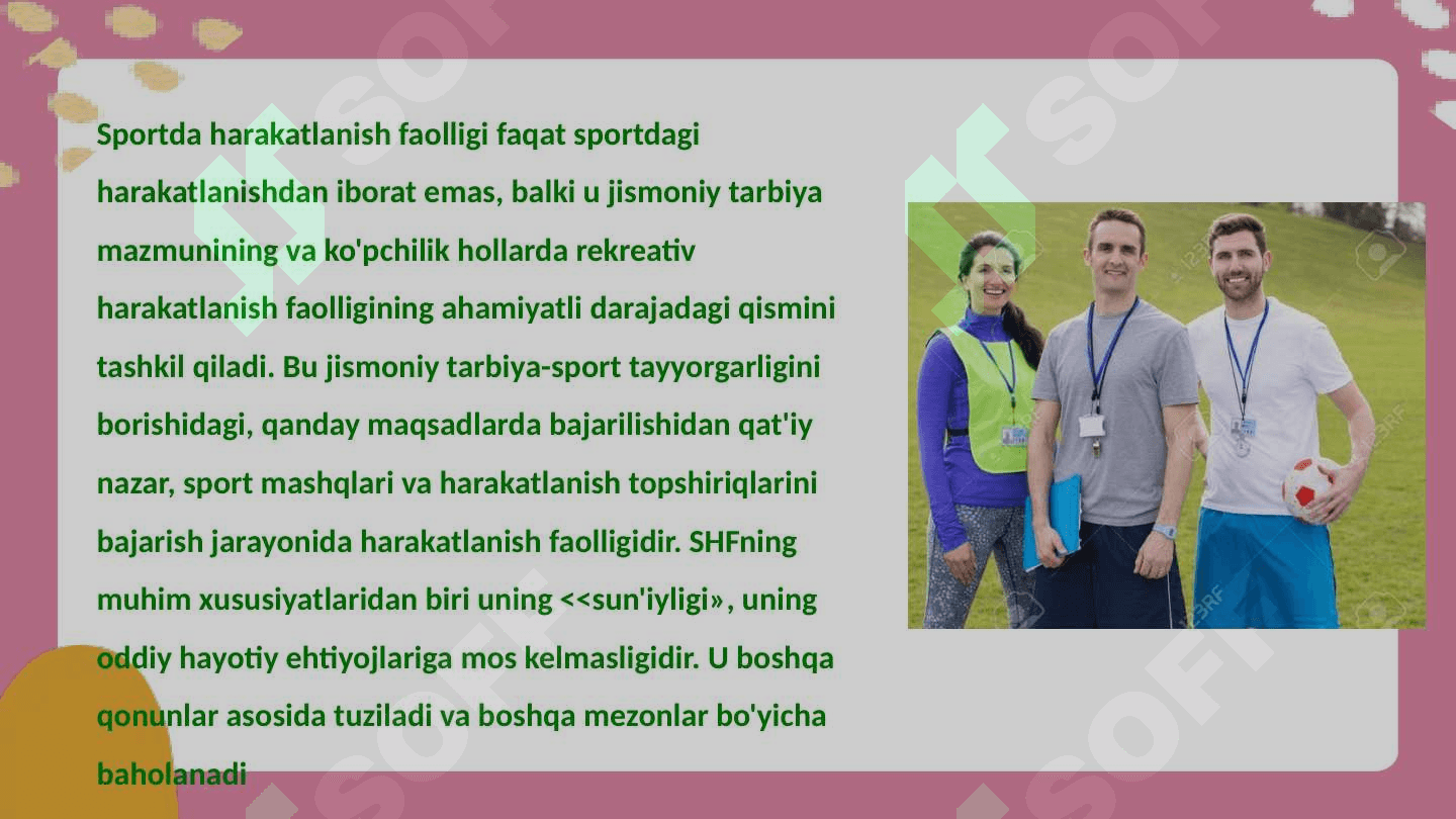 Sportda harakatlanish faolligi 2