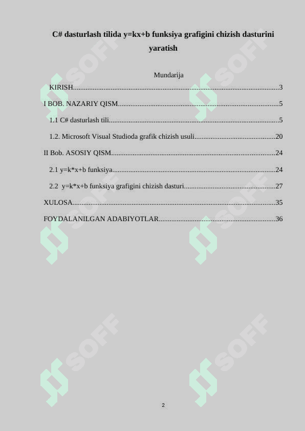 C# dasturlash tilida y=kx+b funksiya grafigini chizish dasturini yaratish 2