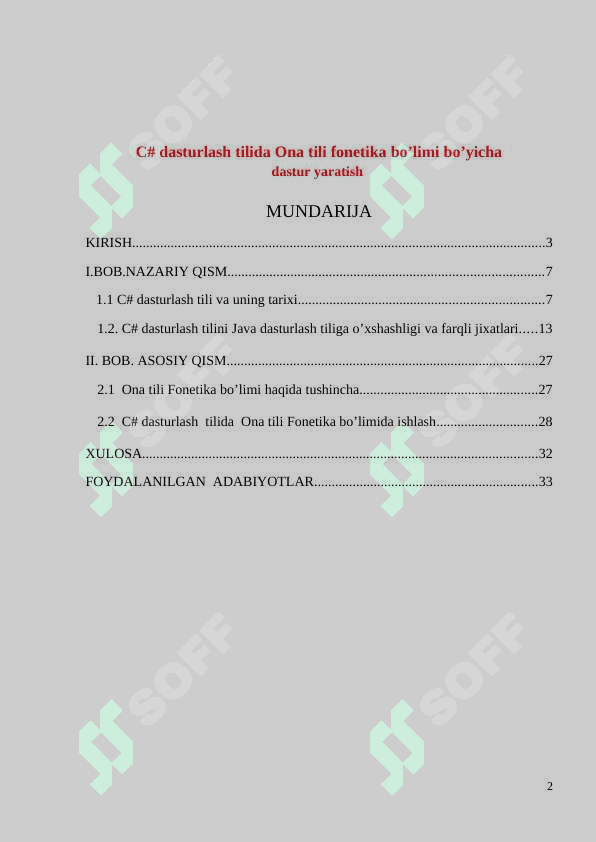C# dasturlash tilida Ona tili fonetika bo’limi bo’yicha  dastur yaratish 2