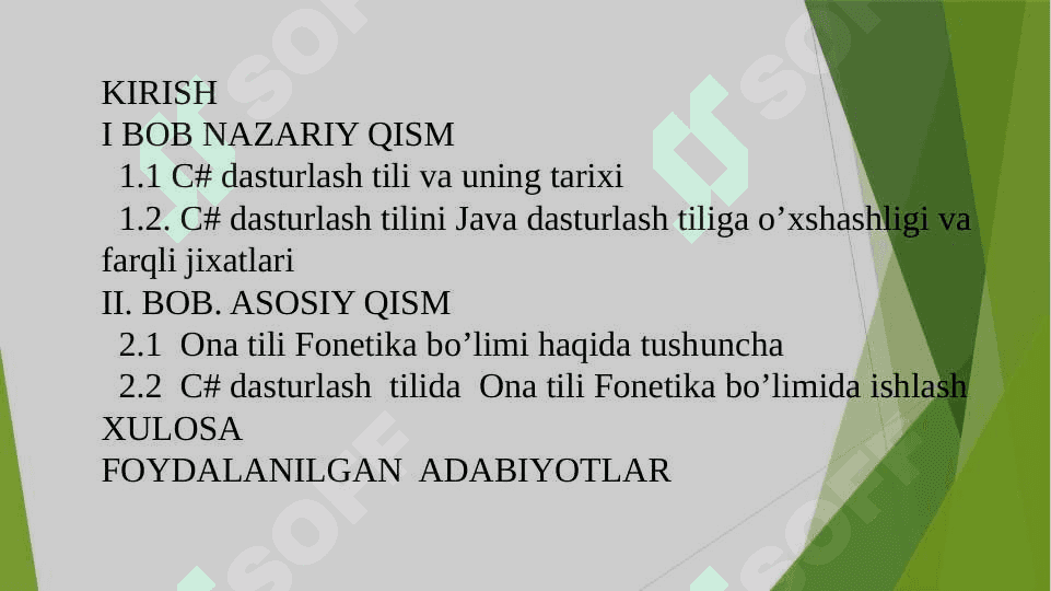 С# dasturlash tilida Ona tili fonetika bo’limi bo’yicha dastur yaratish 2