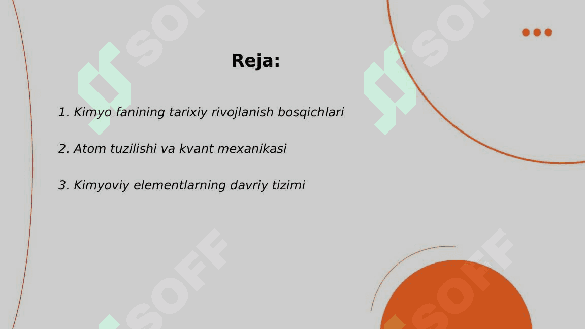 Hozirgi zamon kimyo rivojlanish bosqichlari 2