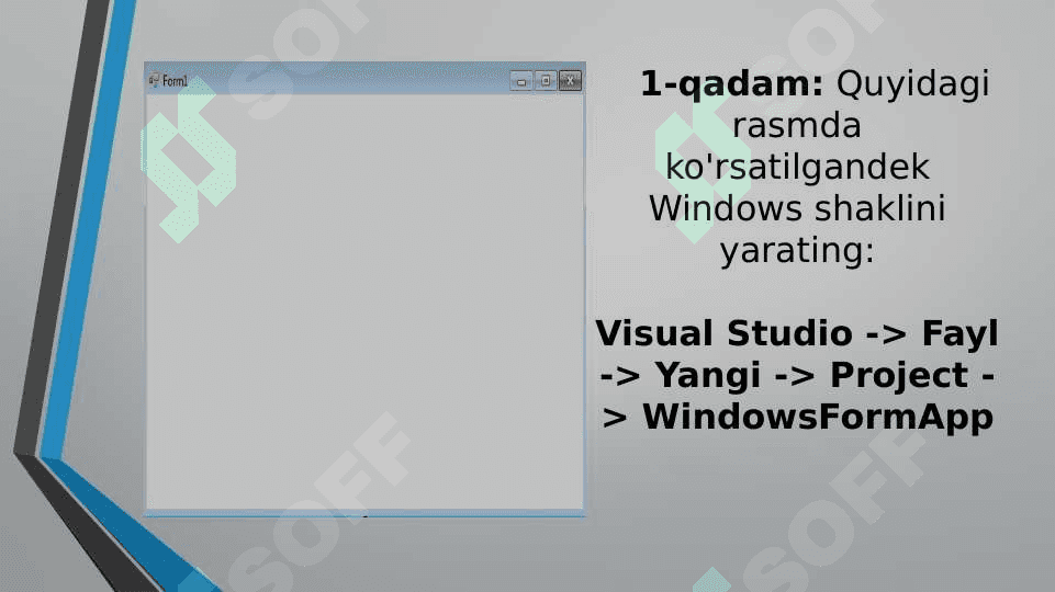 C# dasturlash tilida NumberUpDown komponentasi yordamida dasturlar yaratish 7
