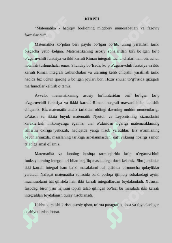 Ikkinchi tur egri chiziqli integrallar. 3