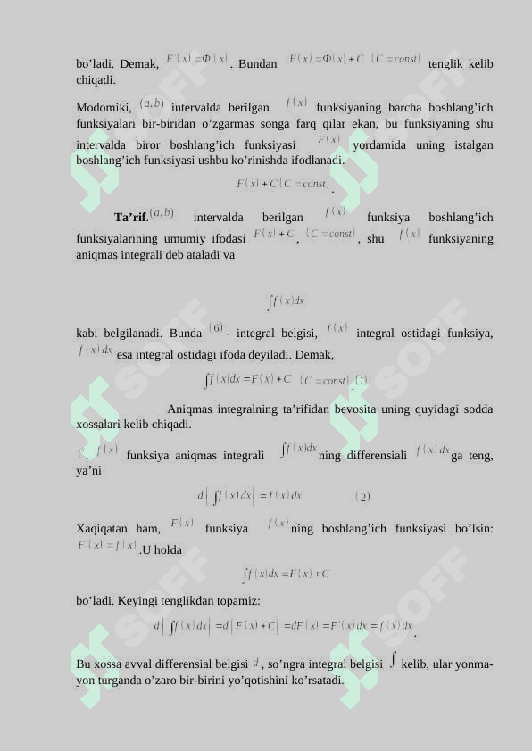 Ikkinchi tur egri chiziqli integrallar. 6