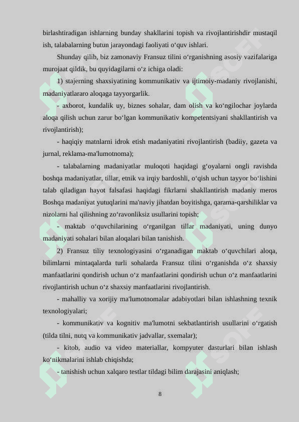 Zamonaviy chet tili o‘qitish metodikasida yozishga o‘rgatish mashqlari tipologiyasi 8