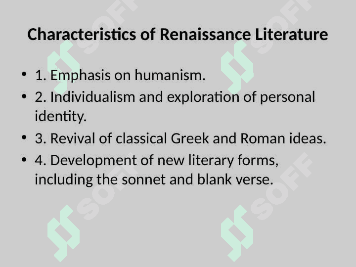 The Renaissance in English Literature 4