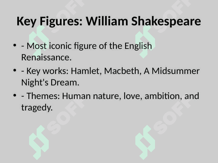 The Renaissance in English Literature 6